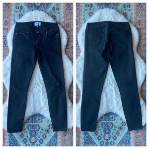 Paige black skinny jean verdugo ankle length designer denim 5 pocket size 27